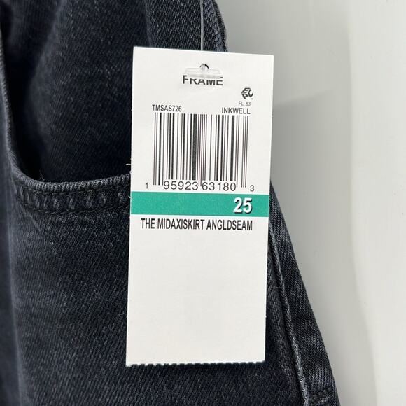 Frame Women's The Midaxi Skirt Angled Seam - Inkwell - 25 - New with tags - Picture 4 of 8